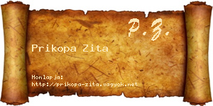 Prikopa Zita névjegykártya